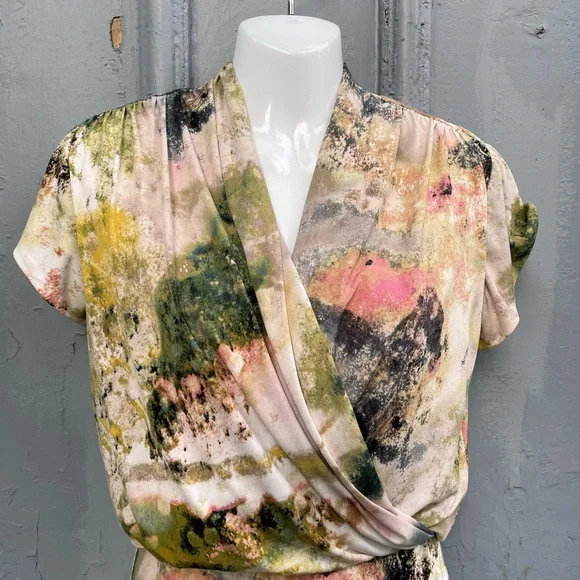 Aidan Mattox Wrap Front dress, size 2 - Picture 3 of 9